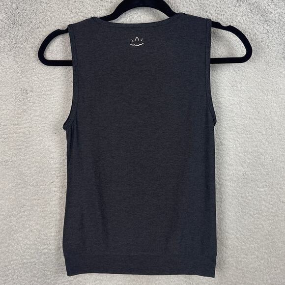 Beyond Yoga Featherweight Muscle Tee Front Twist Black Spacedye SZ S Athleisure - Picture 3 of 7